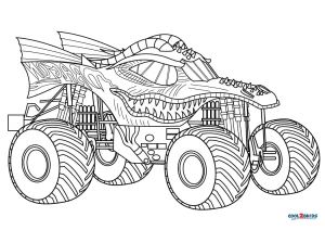 Dragon Monster Truck Coloring Pages